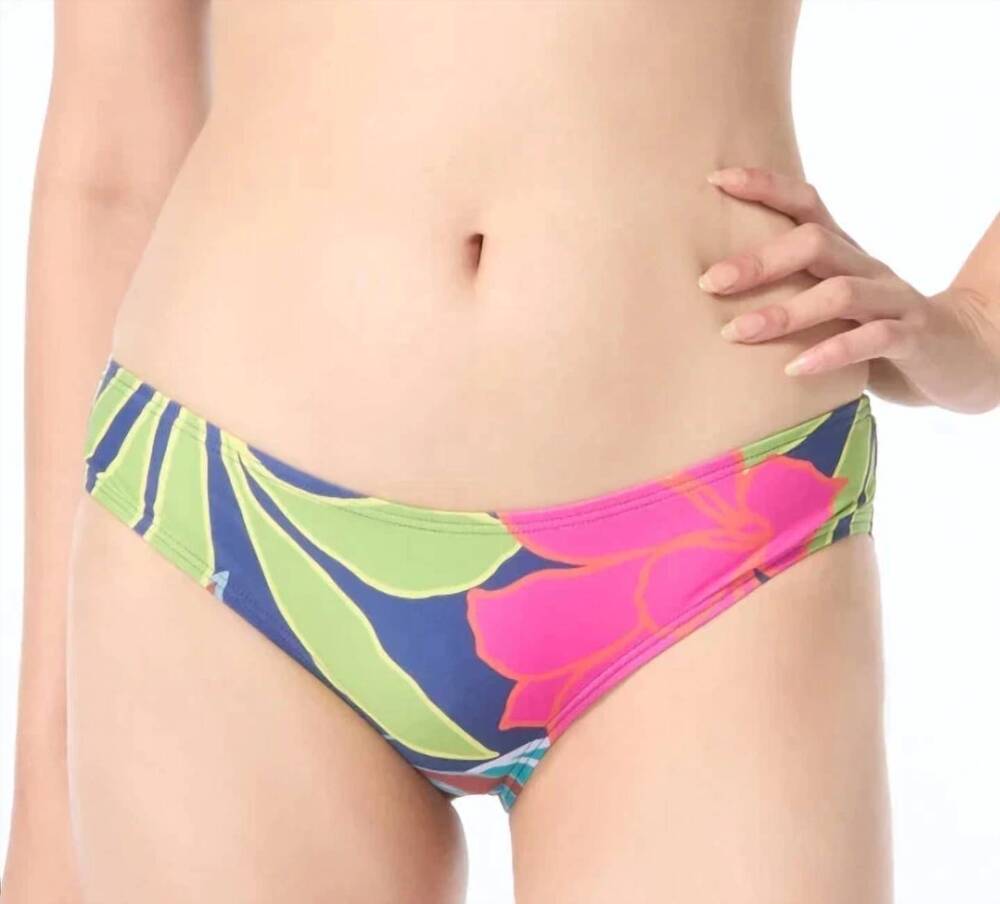 NEW VINCE CAMUTO shirred back bikini bottom in fiji floral